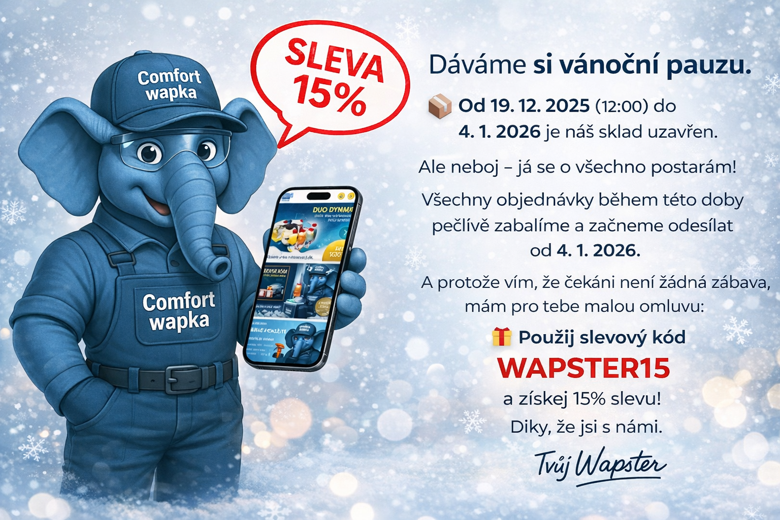 Wapster vánoce 2025